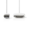 Kapall USB A karl - iPod 30pin karl 2m svartur