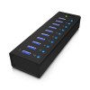 10 Port USB 3.0 Hub with USB charge port Icybox IB-AC6110