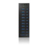 10 Port USB 3.0 Hub with USB charge port Icybox IB-AC6110