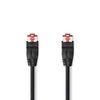 Kapall RJ45 2x karl CAT6 netkapall  2,0m svartur