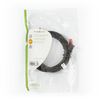 Kapall RJ45 2x karl CAT6 netkapall  2,0m svartur