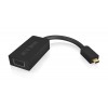 Micro HDMI - VGA adapter. Micro HDMI male - VGA female, 0.2 meter black