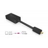 Micro HDMI - VGA adapter. Micro HDMI male - VGA female, 0.2 meter black