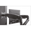 Monitor stand with table support for two monitors up to 27
