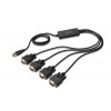USB 2.0 to 4xRS232 Cable, DA-70159