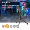 Wired Microphone. Nedis Dual Condenser with Tripod USB