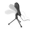 Wired Microphone. Nedis Dual Condenser with Tripod USB