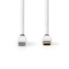 Apple Lightning Cable.  Apple Lightning 8-Pin Male - USB-C, 1.00 meter, White
