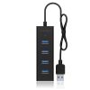 USB fjöltengi Icybox USB3 4P IB-HUB1409-U3 Mini