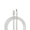 USB-C Headphone Adapter Cable. USB-C Male - 3.5 mm MiniJack Male. 1.0 meter, Aluminium