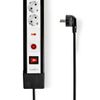 Power strip 10x-plugs 3meter cord Black PRO SurgeProtected