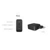 ICY BOX IB-PS1040-PD mobile device charger Universal Black AC Fast charging Indoor