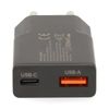 USB charger Nedis 2-port Type-A and Type-C PD20W QC18W
