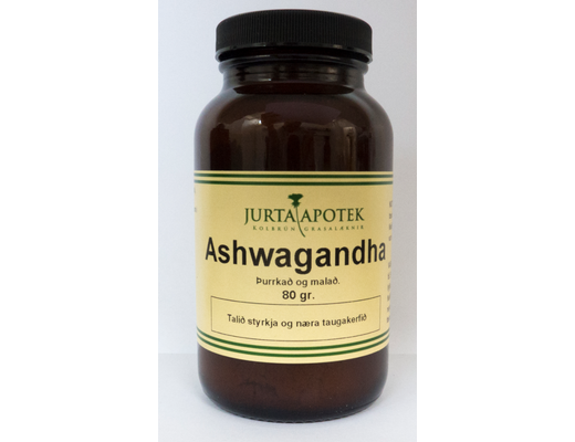 Jurtaapótekið Ashwaganda duft 80 gr.