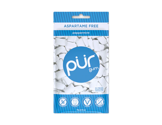 Pur Peppermint gum poki 55 stk. 77 gr.