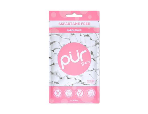 Pur Bubble gum poki 55 stk., 77 gr.