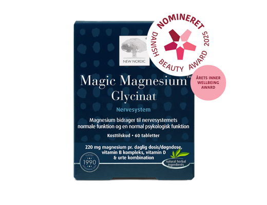 New Nordic Magic Magnesium Glycinate 600mg 60 töflur New Nordic Magic Magnesium Glycinate 600mg 60 töflur