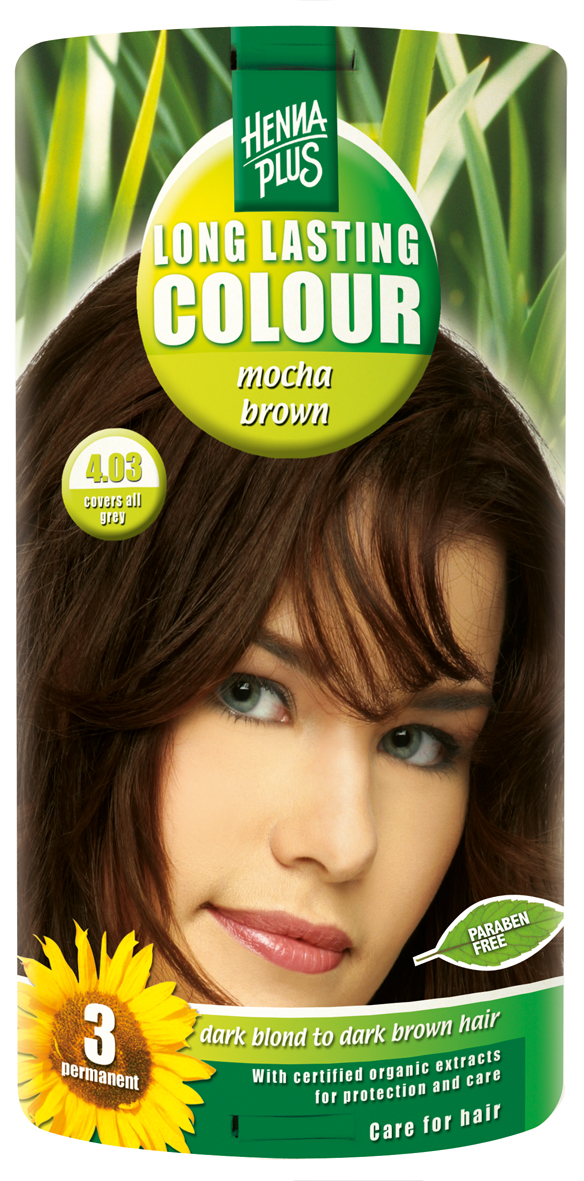 Henna Plus Long lasting hárlitur 4.03 Mocha brown Netverslun Lyfju