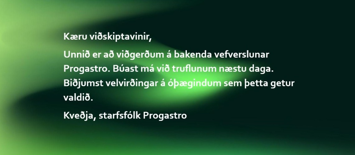 Progastro - viðgerð á bakenda vefsíðu