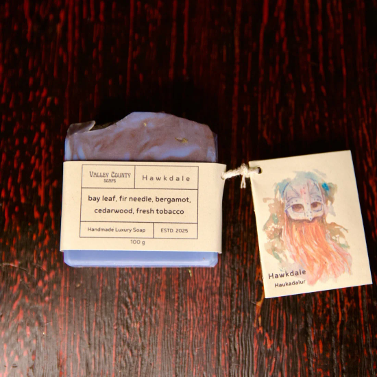 Gamla L&aelig;knah&uacute;si&eth; hands&aacute;pa Haukadalur