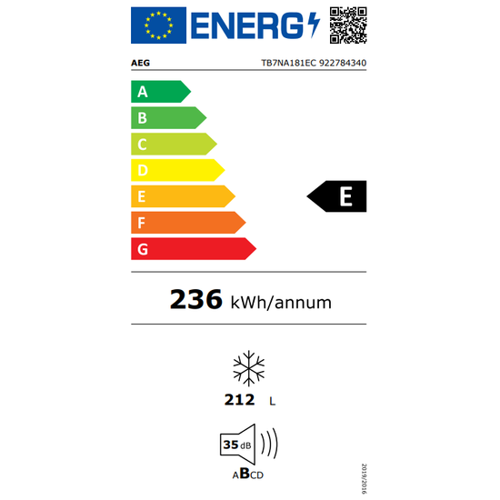 AEG 7000 NoFrost Frystiskápur