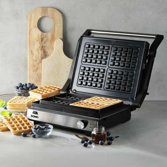 Domo 2 in 1 Grill og vöfflujárn