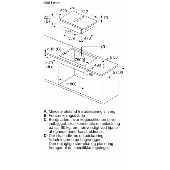 Siemens iQ300 Spanhelluborð með viftu 