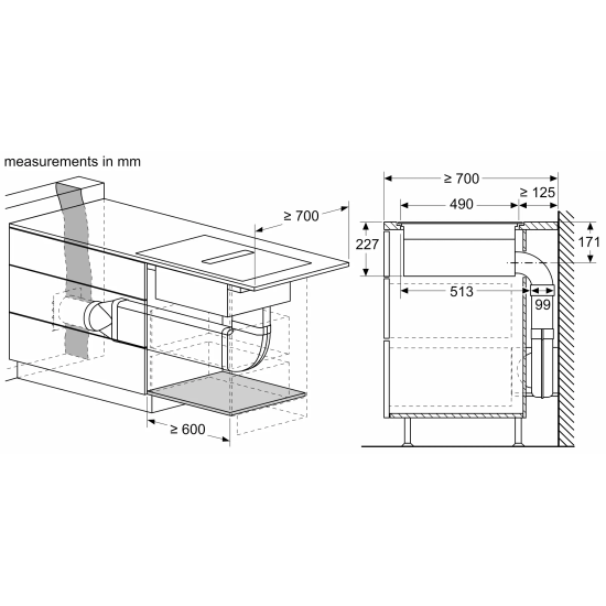 Siemens iQ700 spanhellubor&eth; og vifta