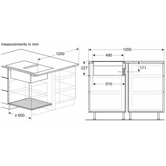 Siemens iQ700 spanhellubor&eth; og vifta
