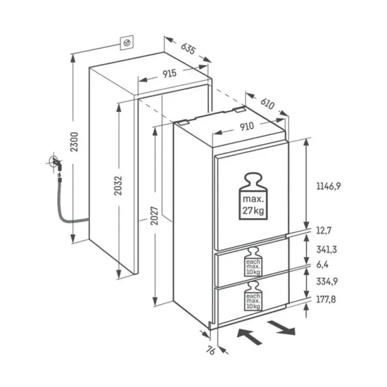 Liebherr BioFresh k&aelig;li og frystisk&aacute;pur