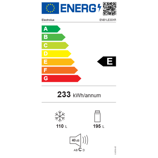 Electrolux ColdSense kæli og frystiskápur