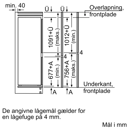 Siemes iQ300 kæli- og frystiskápur