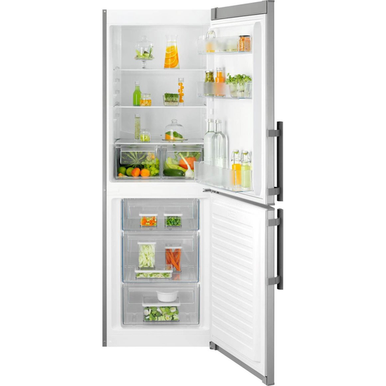 K&aelig;li- og frystisk. Electrolux 175cm st&aacute;l