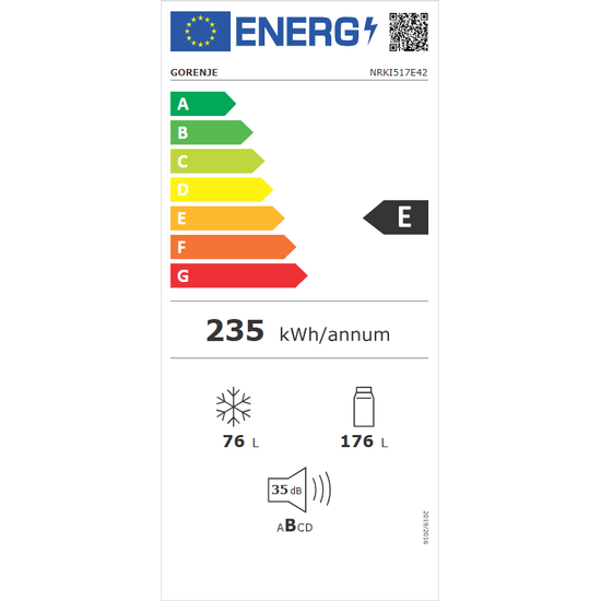 Gorenje G400 Kæli og Frystiskápur