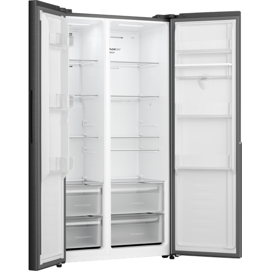 Gorenje Side-by-Side tv&ouml;faldur k&aelig;li- og frystisk&aacute;pur