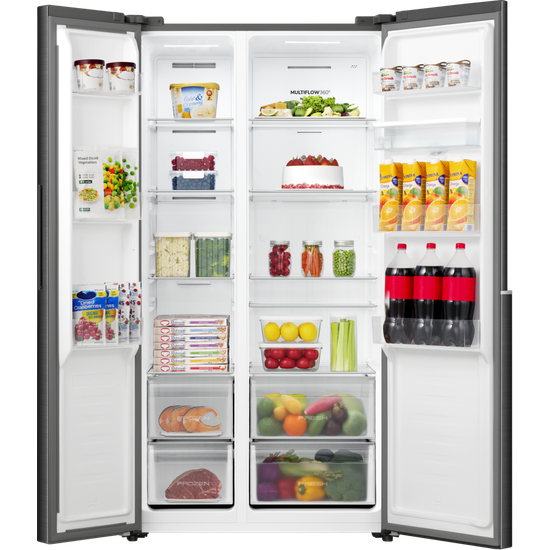 Gorenje Side-by-Side tv&ouml;faldur k&aelig;li- og frystisk&aacute;pur