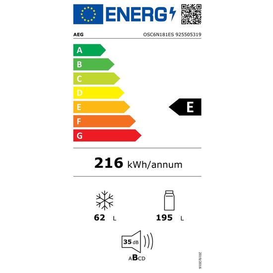 AEG TwinTech® 6000 Kæli og frystiskápur