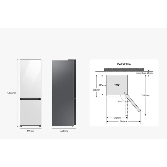 Samsung Bespoke k&aelig;li- og frystisk&aacute;pur