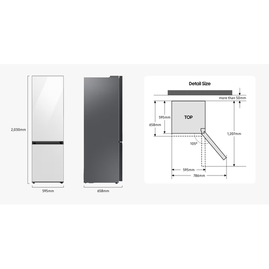 Samsung Bespoke Series 8 k&aelig;li- og frystisk&aacute;pur