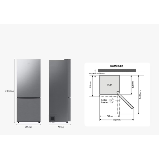 Samsung Series 8 SpaceMax k&aelig;li- og frystisk&aacute;pur