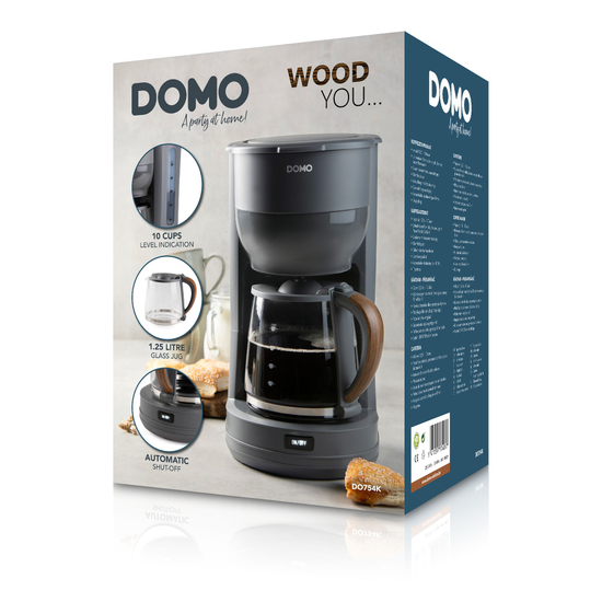 Domo 'Wood You' kaffivél