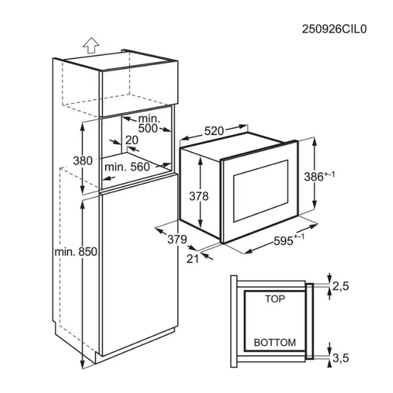 AEG 5000 &Ouml;rbylgjuofn til innbygginar