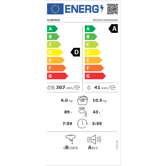 Gorenje G600 &thorn;vottav&eacute;l me&eth; &thorn;urrkara