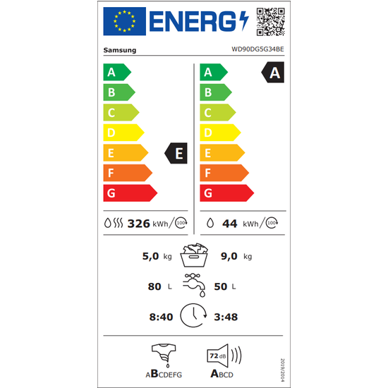 Samsung Slim EcoBubble Þvottavél með þurrkara