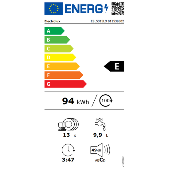 Electrolux AirDry Uppþvottavél