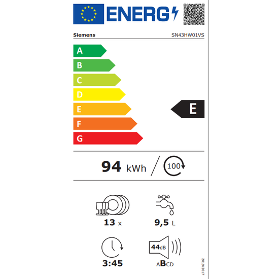 Siemens iQ300 Upp&thorn;vottav&eacute;l