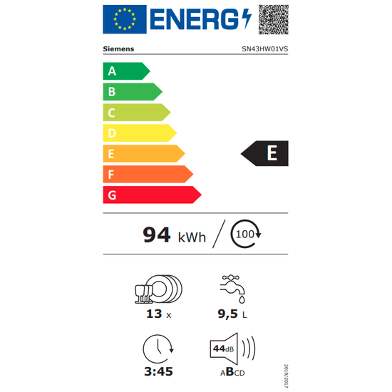 Siemens iQ300 Upp&thorn;vottav&eacute;l