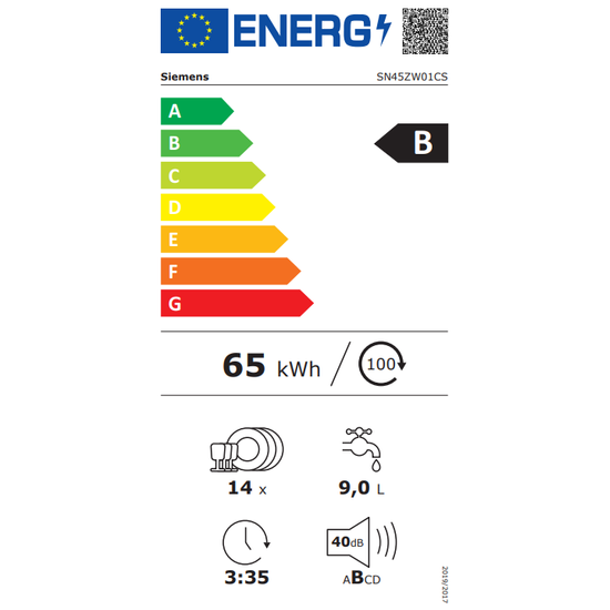 Siemens iQ500 Upp&thorn;vottav&eacute;l