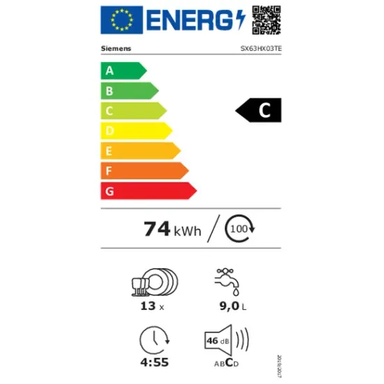 Siemens iQ300 Upp&thorn;vottav&eacute;l