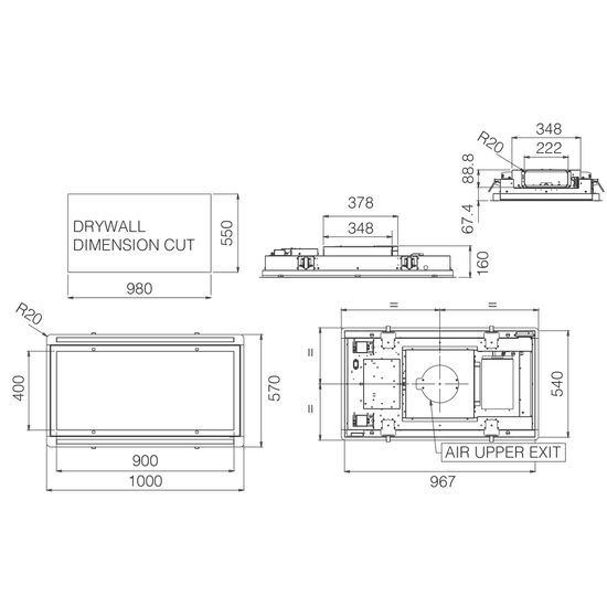 Elica Hilight Lofth&aacute;fur 